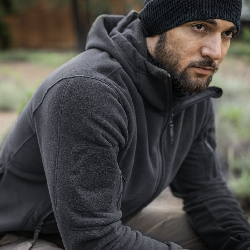 Ana | Men's military style jacket with hood for sports