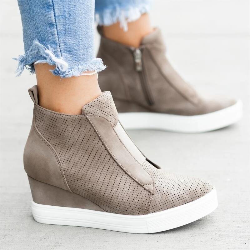 Zenaida | Fall wedge sneakers