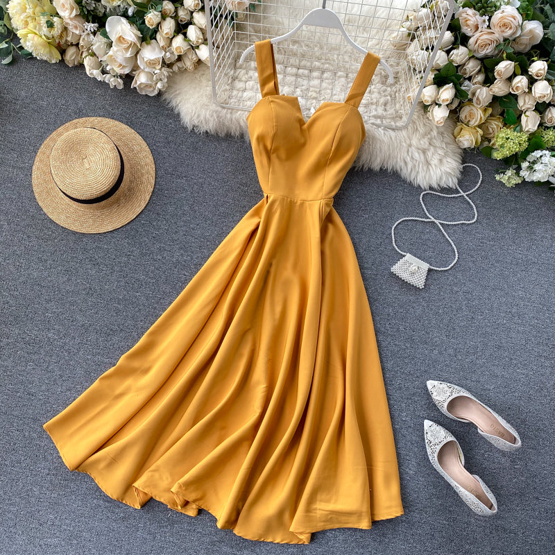 Concepción® | Yellow Sleeveless Cocktail Dress