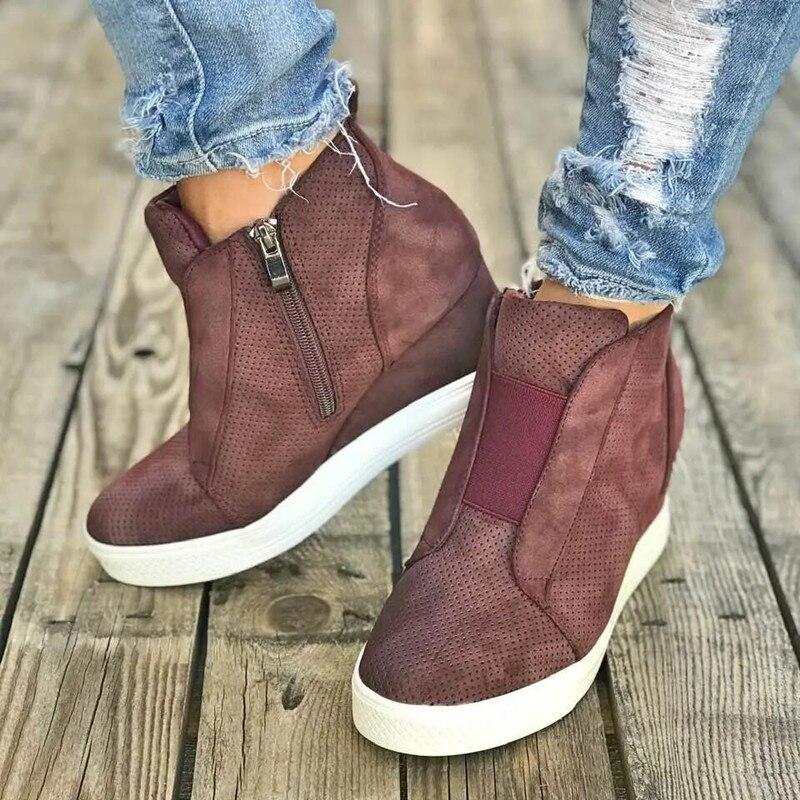 Zenaida | Fall wedge sneakers