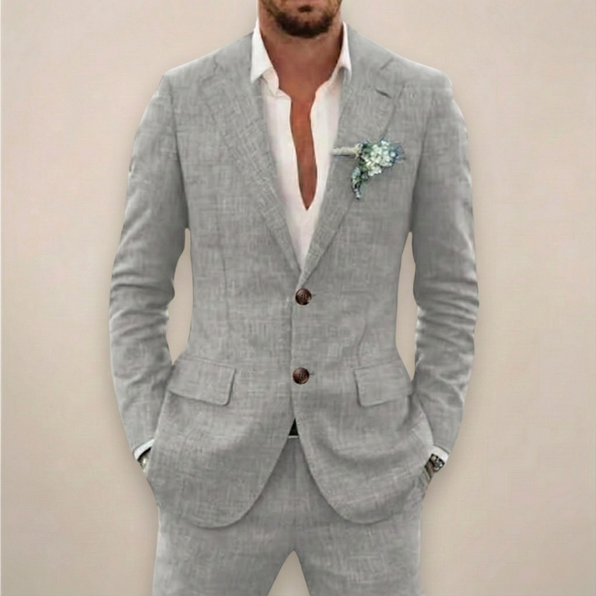 Eric | Men’s Two Piece Single Breasted Suit Set