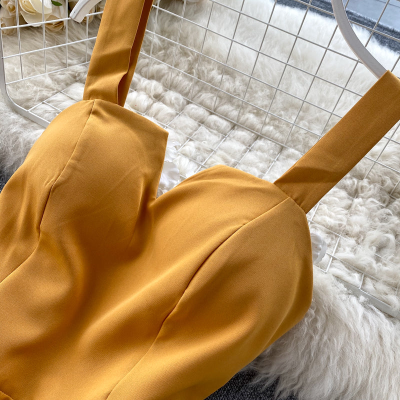 Concepción® | Yellow Sleeveless Cocktail Dress