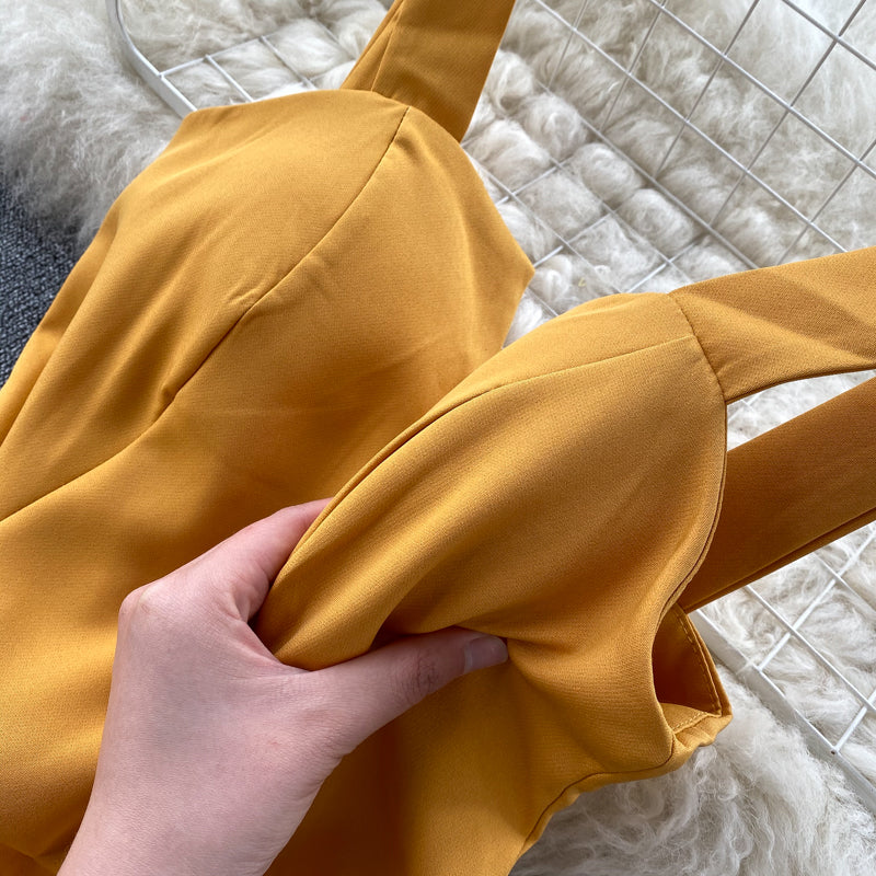 Concepción® | Yellow Sleeveless Cocktail Dress