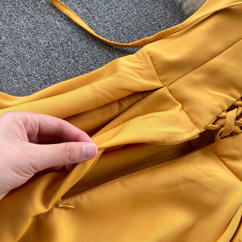 Concepción® | Yellow Sleeveless Cocktail Dress