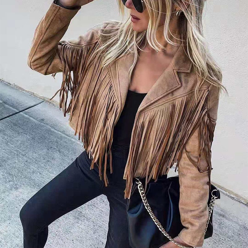 Elsbeth® | Suede jacket with fringes