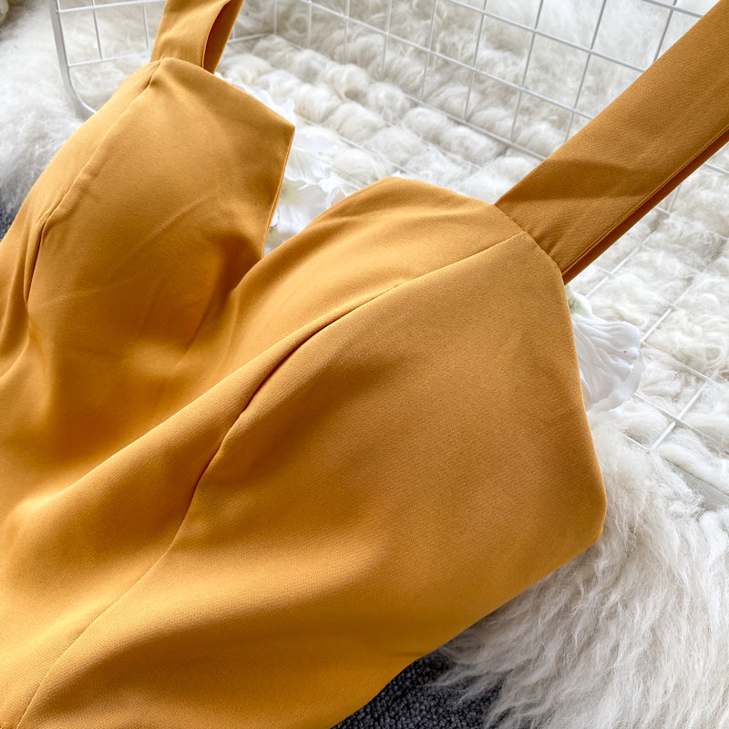 Concepción® | Yellow Sleeveless Cocktail Dress