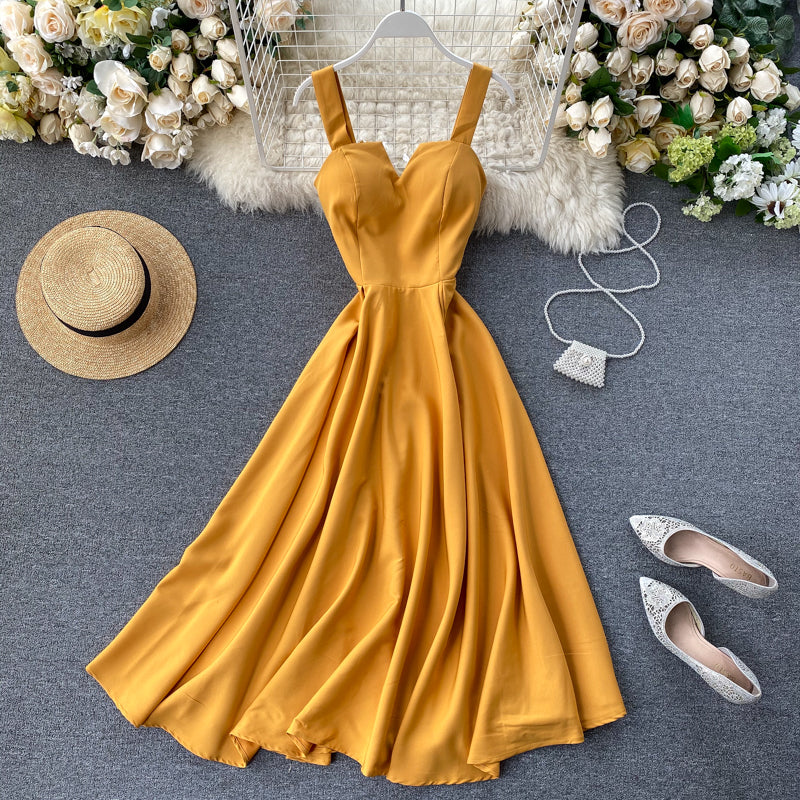 Concepción® | Yellow Sleeveless Cocktail Dress