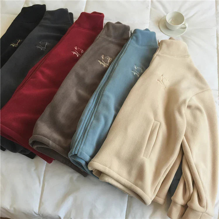 Regina | Women's oversized sweatshirt with zip and pockets