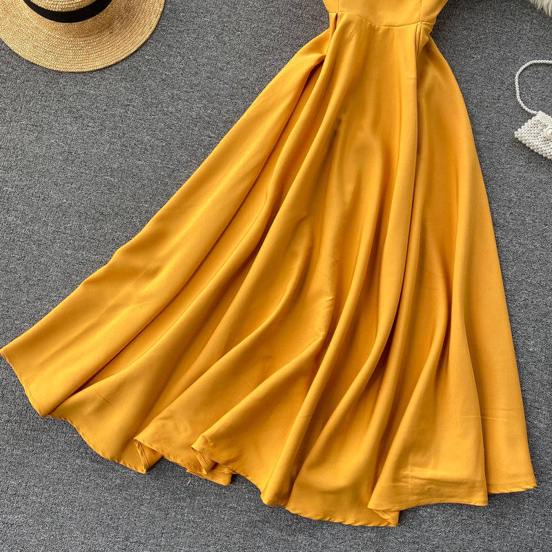 Concepción® | Yellow Sleeveless Cocktail Dress