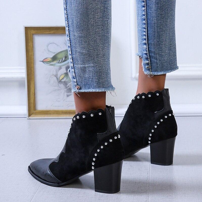 Diana | Cowboy ankle boots with studs