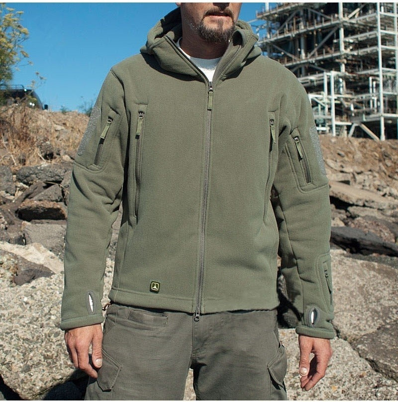 Ana | Men's military style jacket with hood for sports