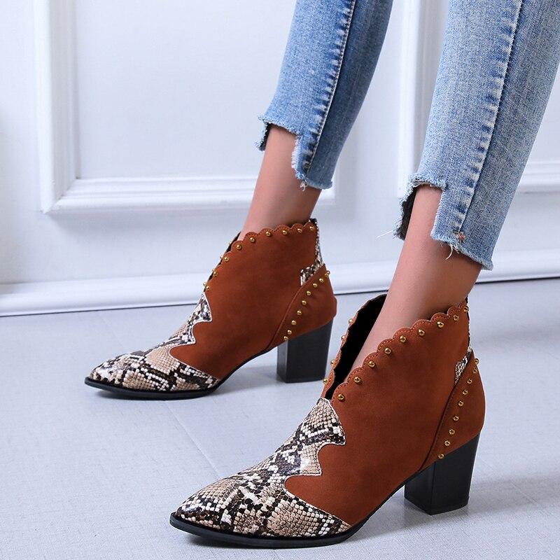 Diana | Cowboy ankle boots with studs
