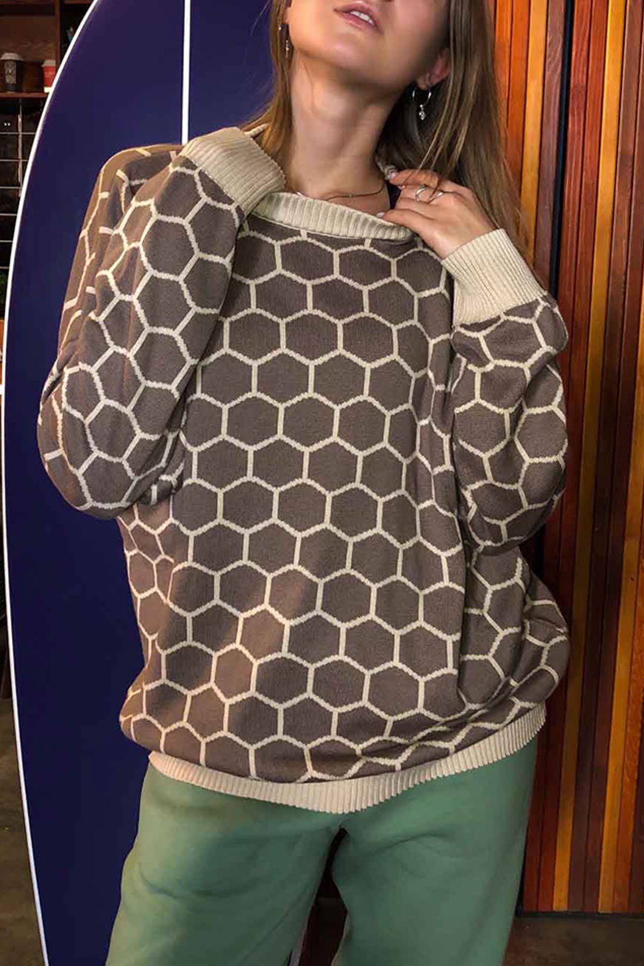 Therese | Honeycomb pattern sweater