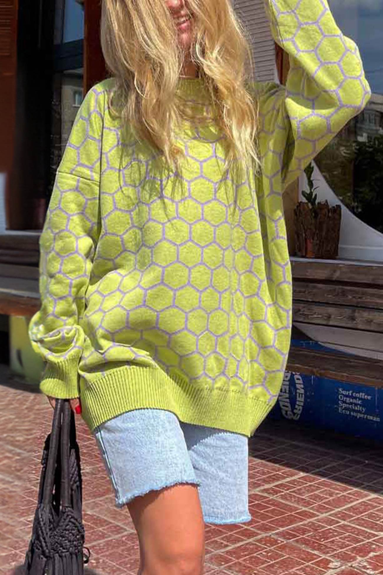 Therese | Honeycomb pattern sweater
