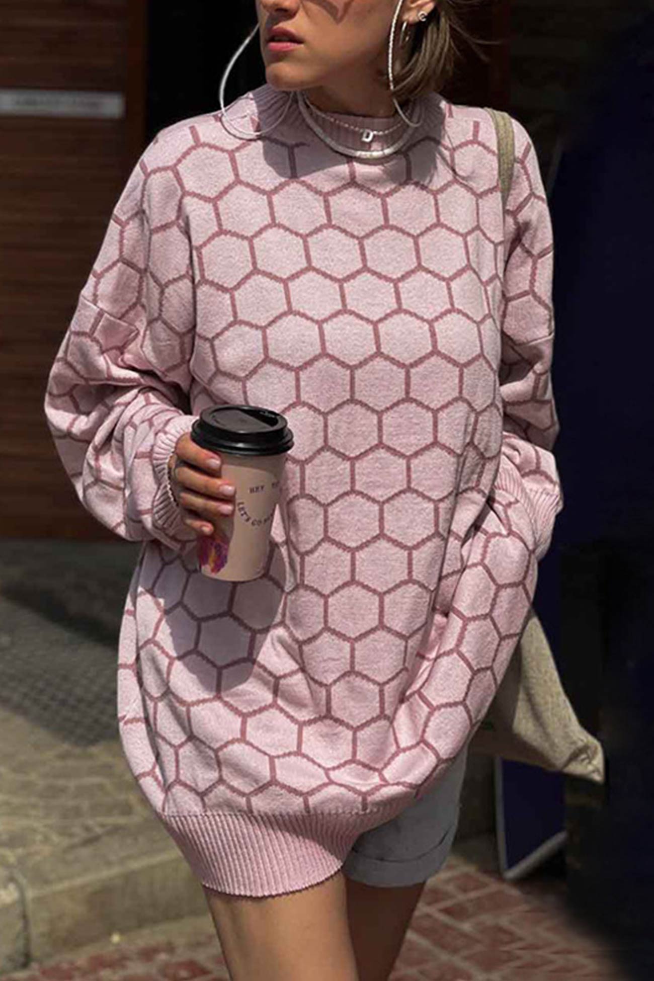 Therese | Honeycomb pattern sweater