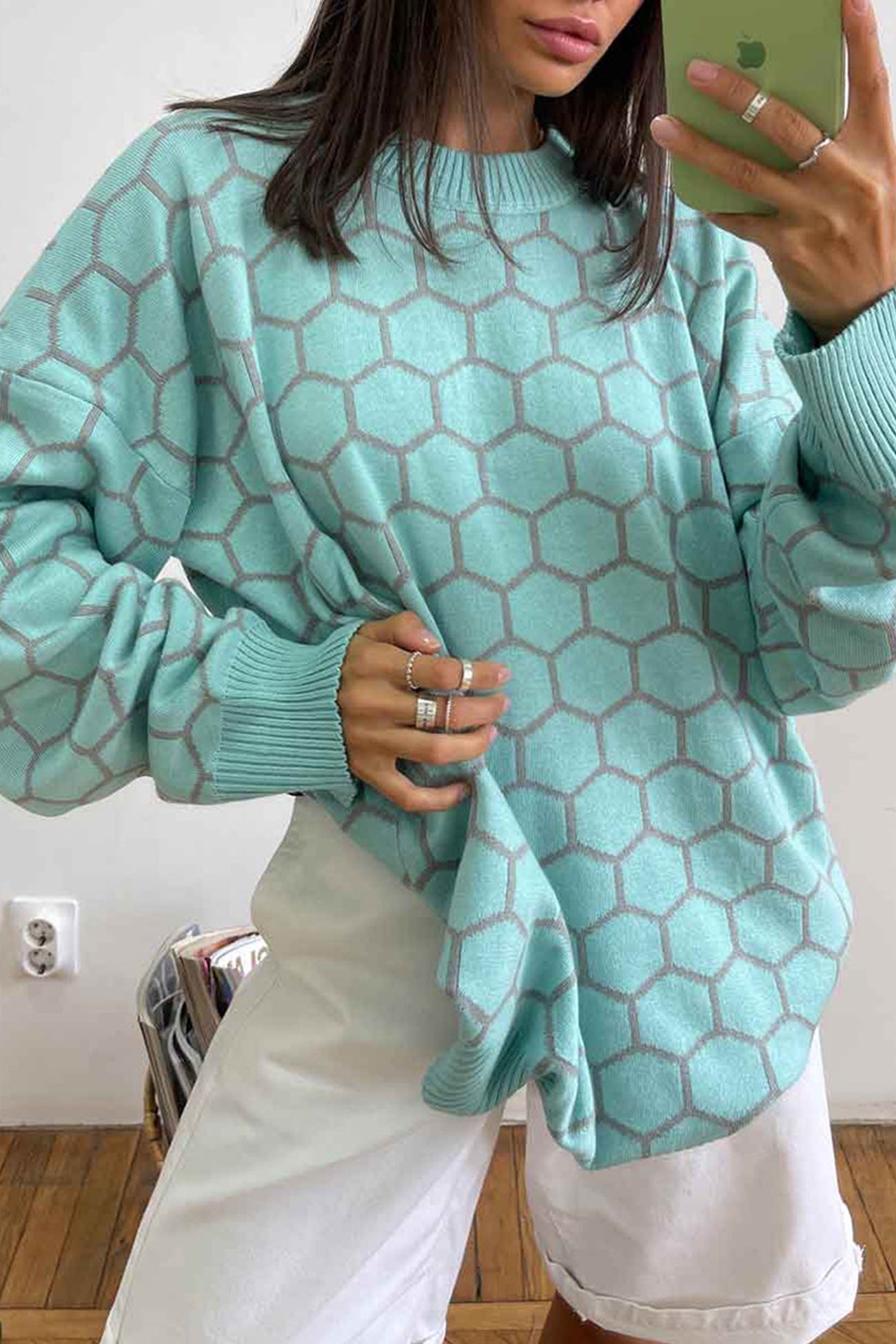 Therese | Honeycomb pattern sweater