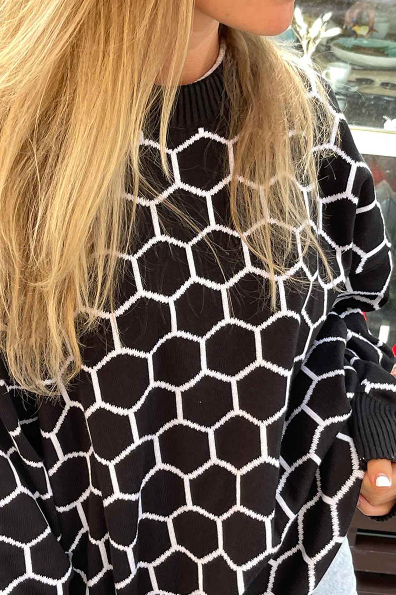 Therese | Honeycomb pattern sweater