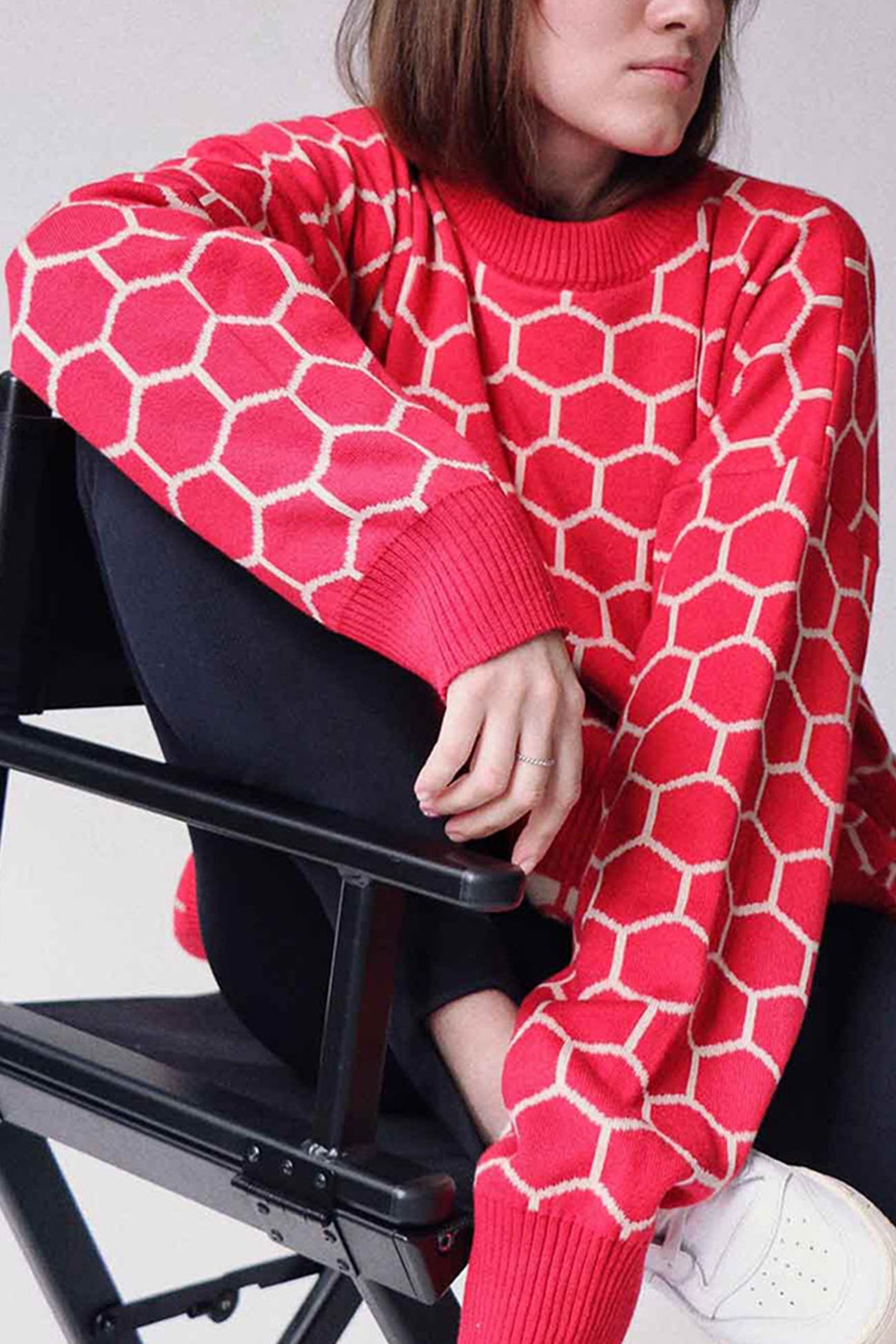 Therese | Honeycomb pattern sweater