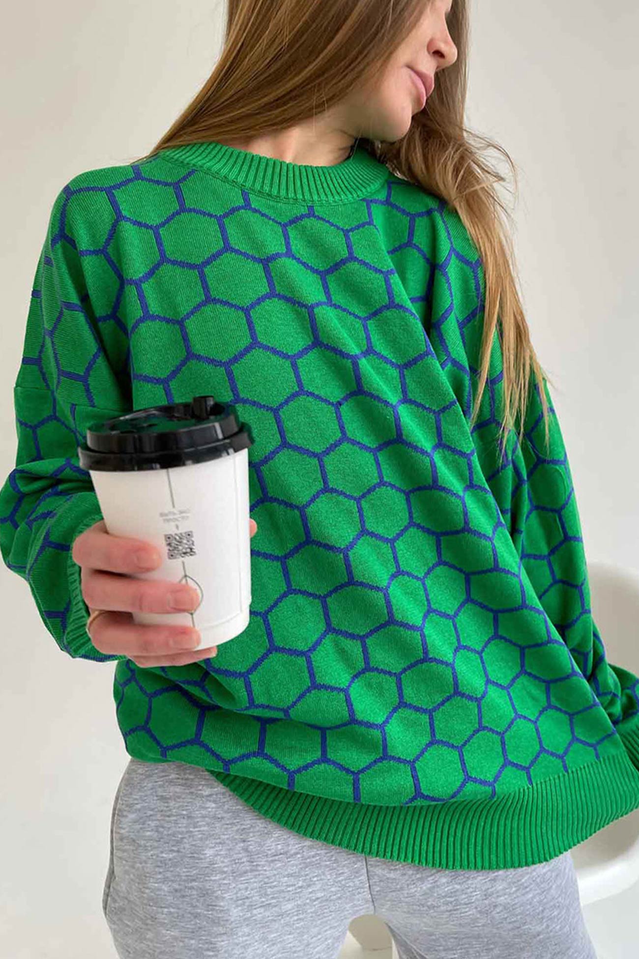 Therese | Honeycomb pattern sweater