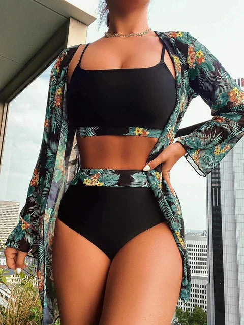 Gabriela® | Stylish Printed High Waist Swimwear