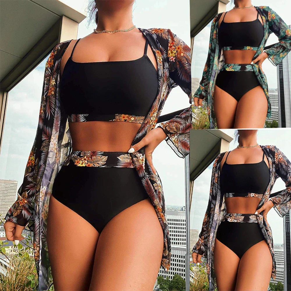 Gabriela® | Stylish Printed High Waist Swimwear