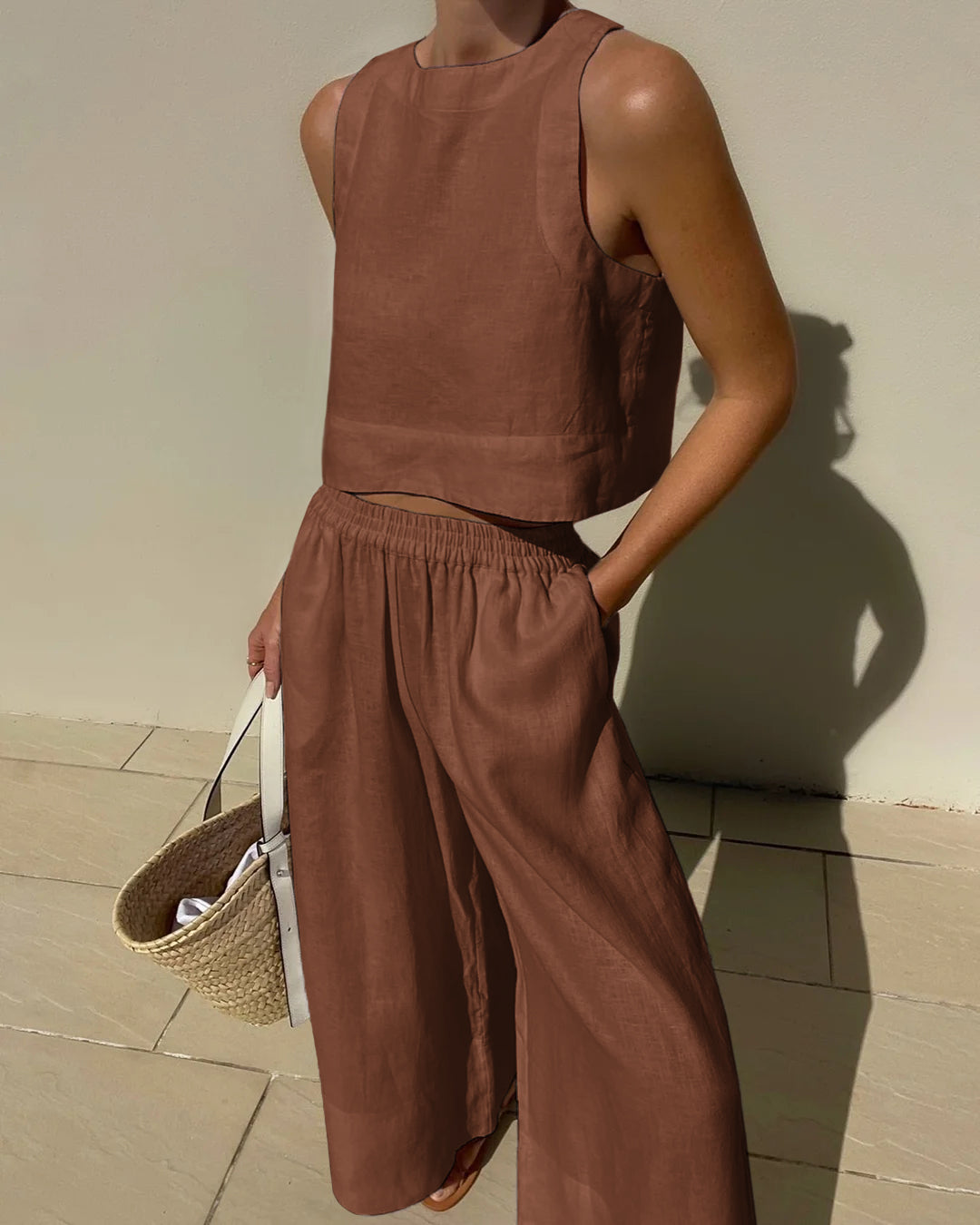 Vanesa® | Lightweight Sustainable Linen Women's Two-Piece Set