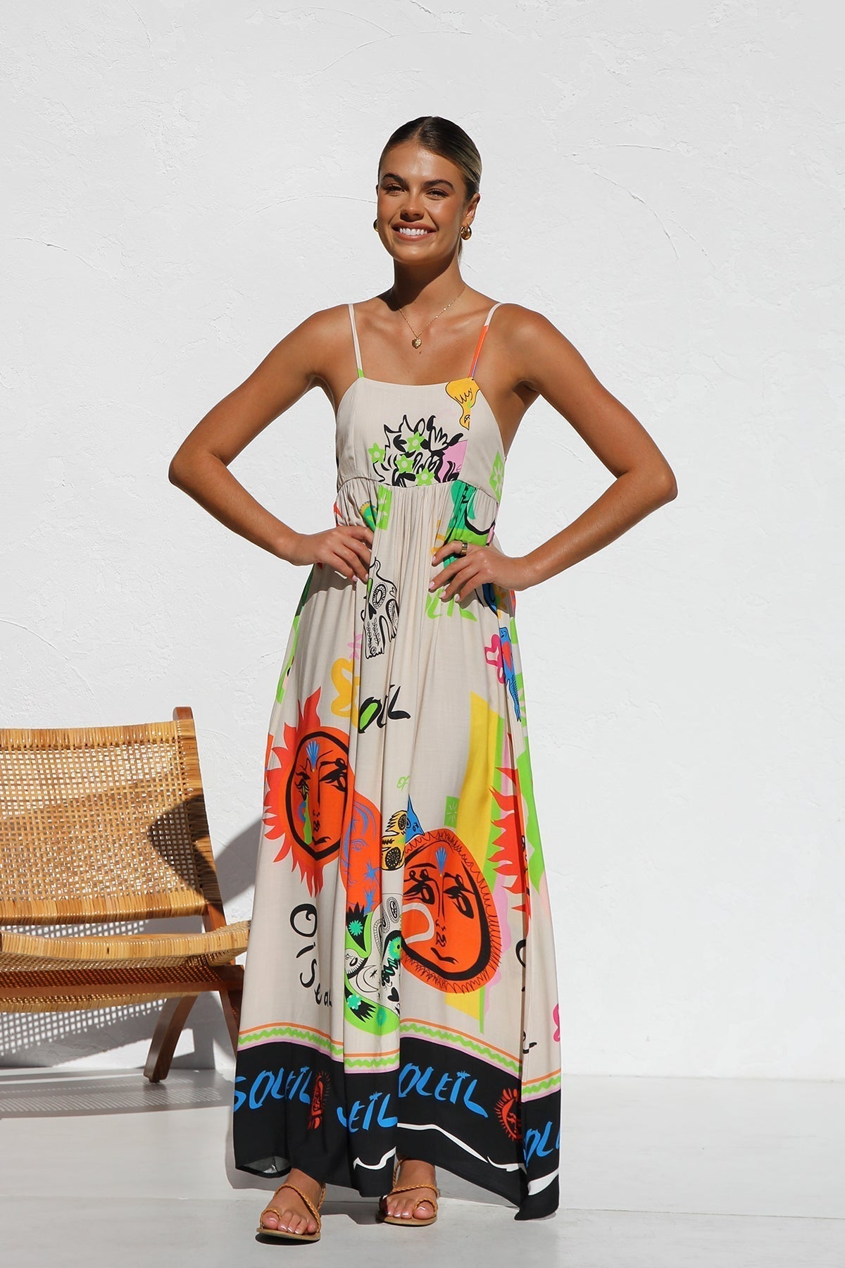 Nuria® | Dress Orange Multi