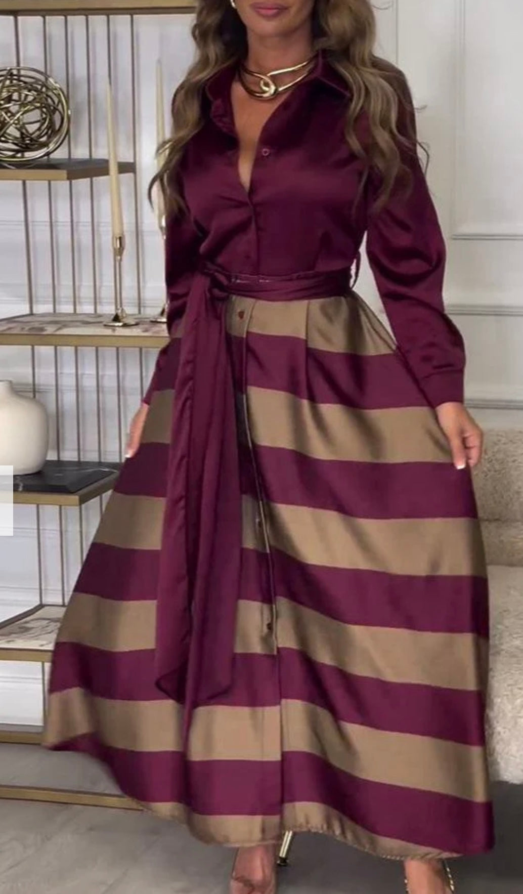 Gabriela® | Two-Piece Silk Dress