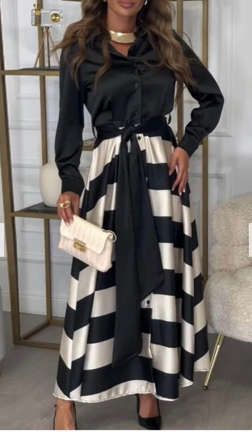 Gabriela® | Two-Piece Silk Dress
