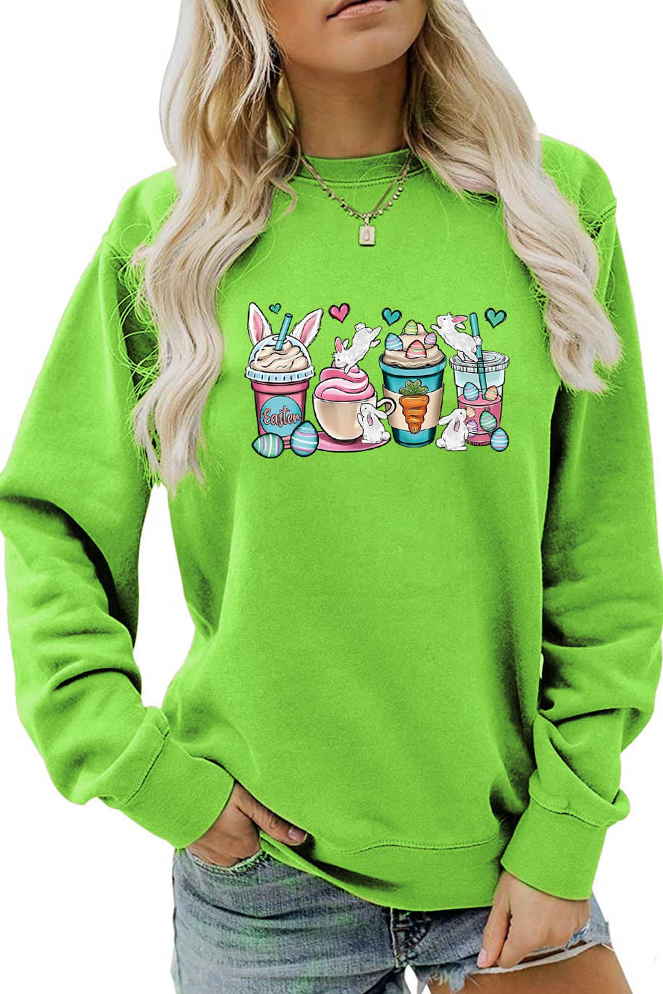 Eva | Sweatshirt with ice cream bunny print
