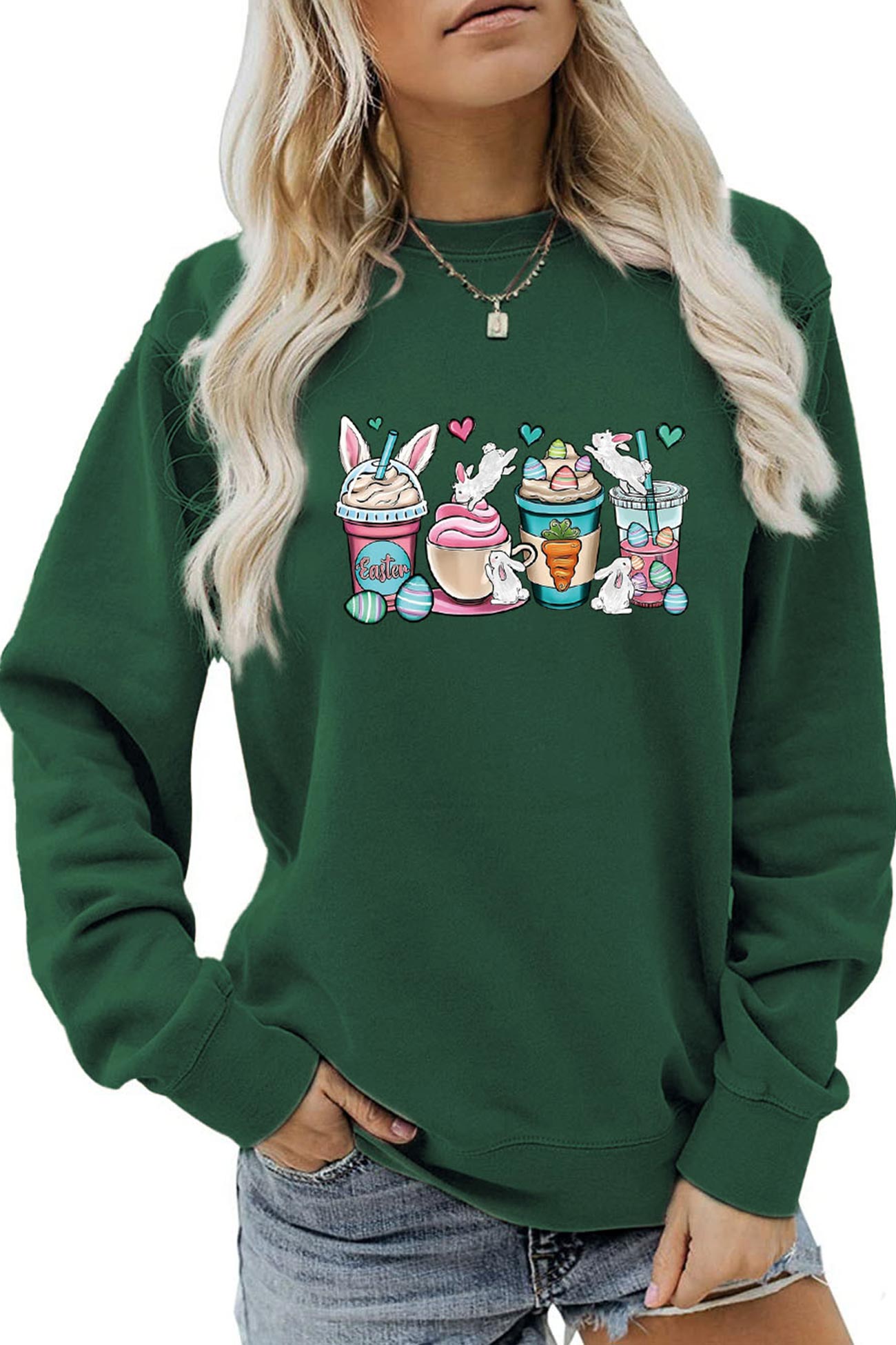 Eva | Sweatshirt with ice cream bunny print