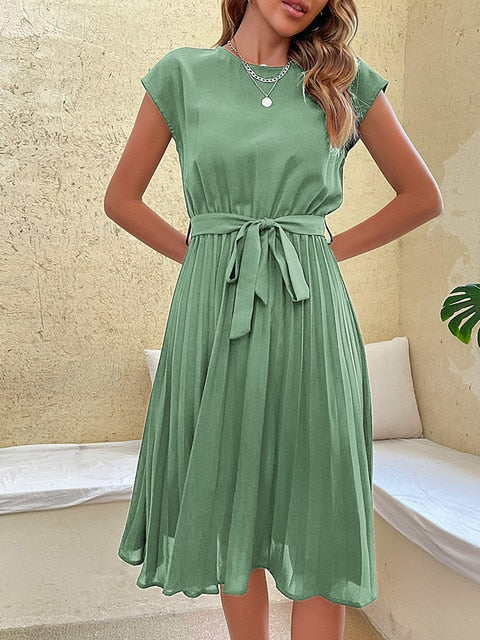 Paula® | Cecilia Mini Dress With Short Sleeves And Pleats