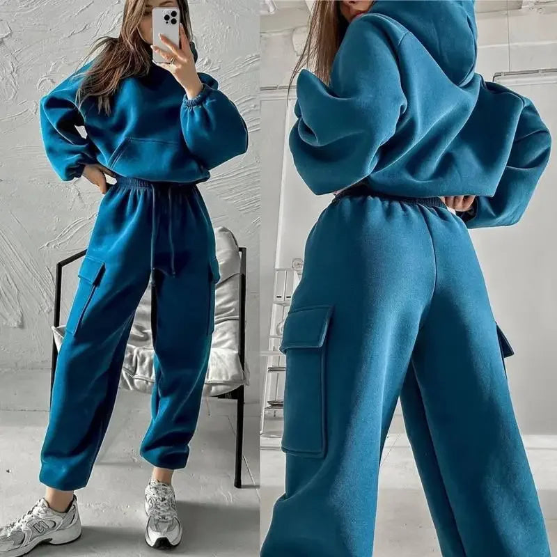 Vera | Hooded tracksuit and trousers set