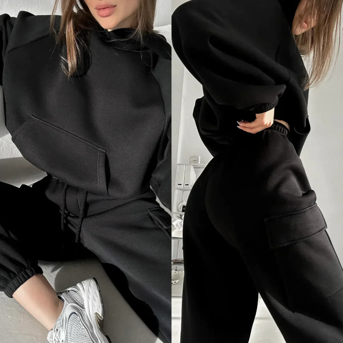 Vera | Hooded tracksuit and trousers set