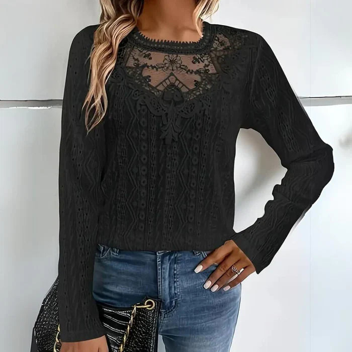 Orsola® | Elegant Long-Sleeved Lace Blouse