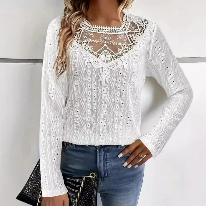 Orsola® | Elegant Long-Sleeved Lace Blouse