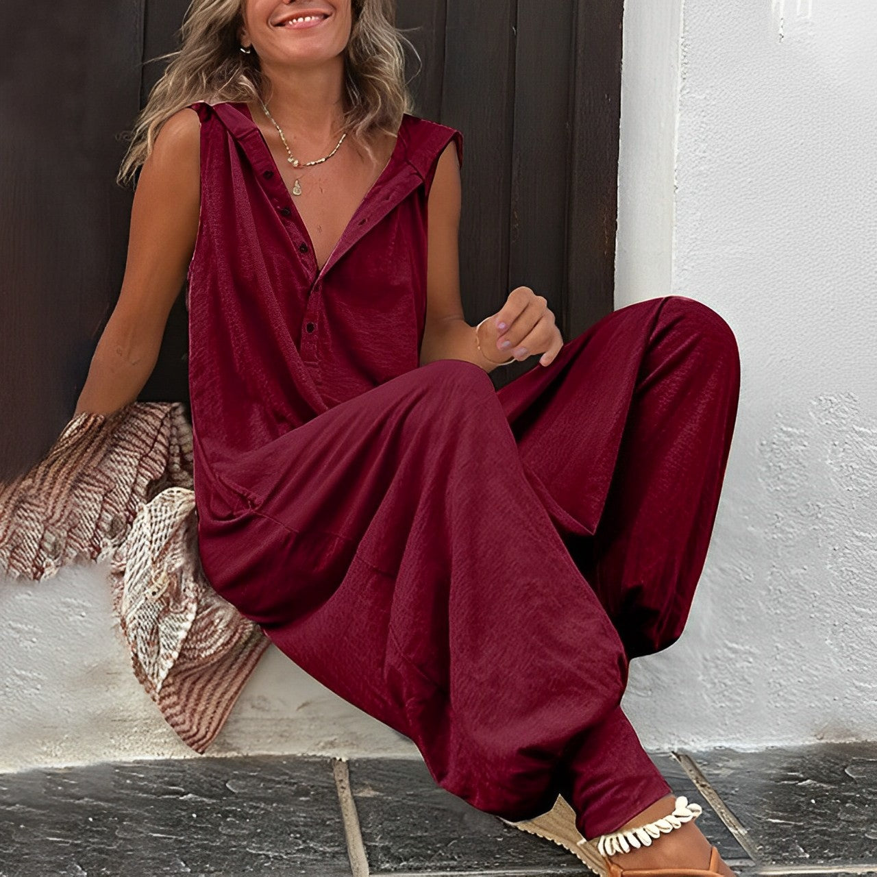 Mercedes® | women's sleeveless jumpsuit