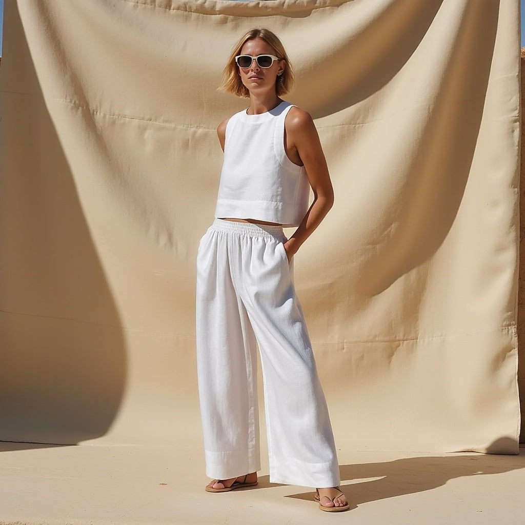 Vanesa® | Lightweight Sustainable Linen Women's Two-Piece Set