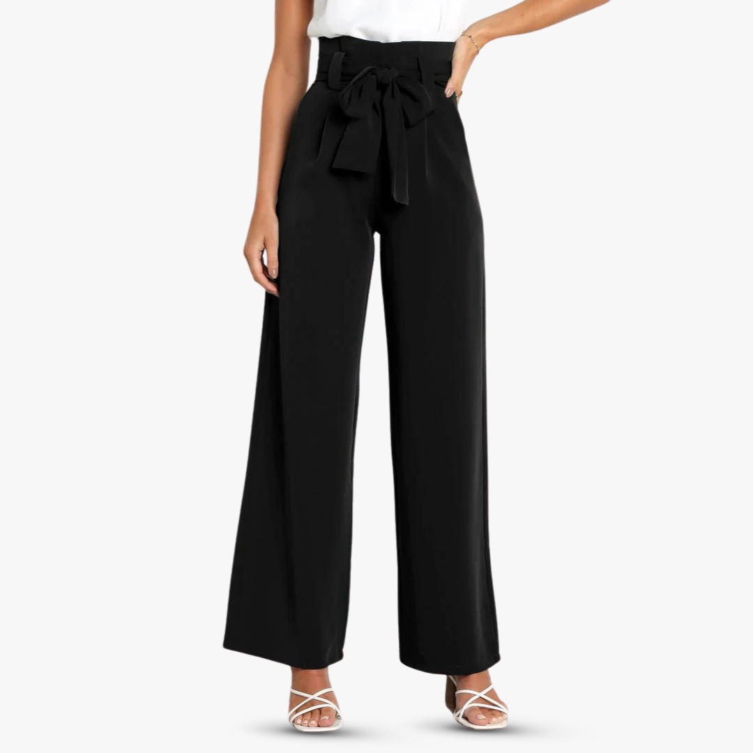 Andrea® | Wide women's trousers with tie belt