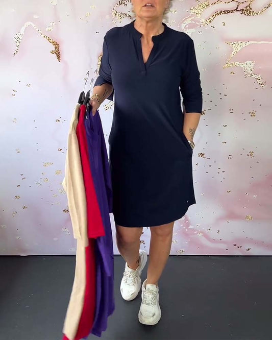 Sara® | Elegant women's dress V-neck