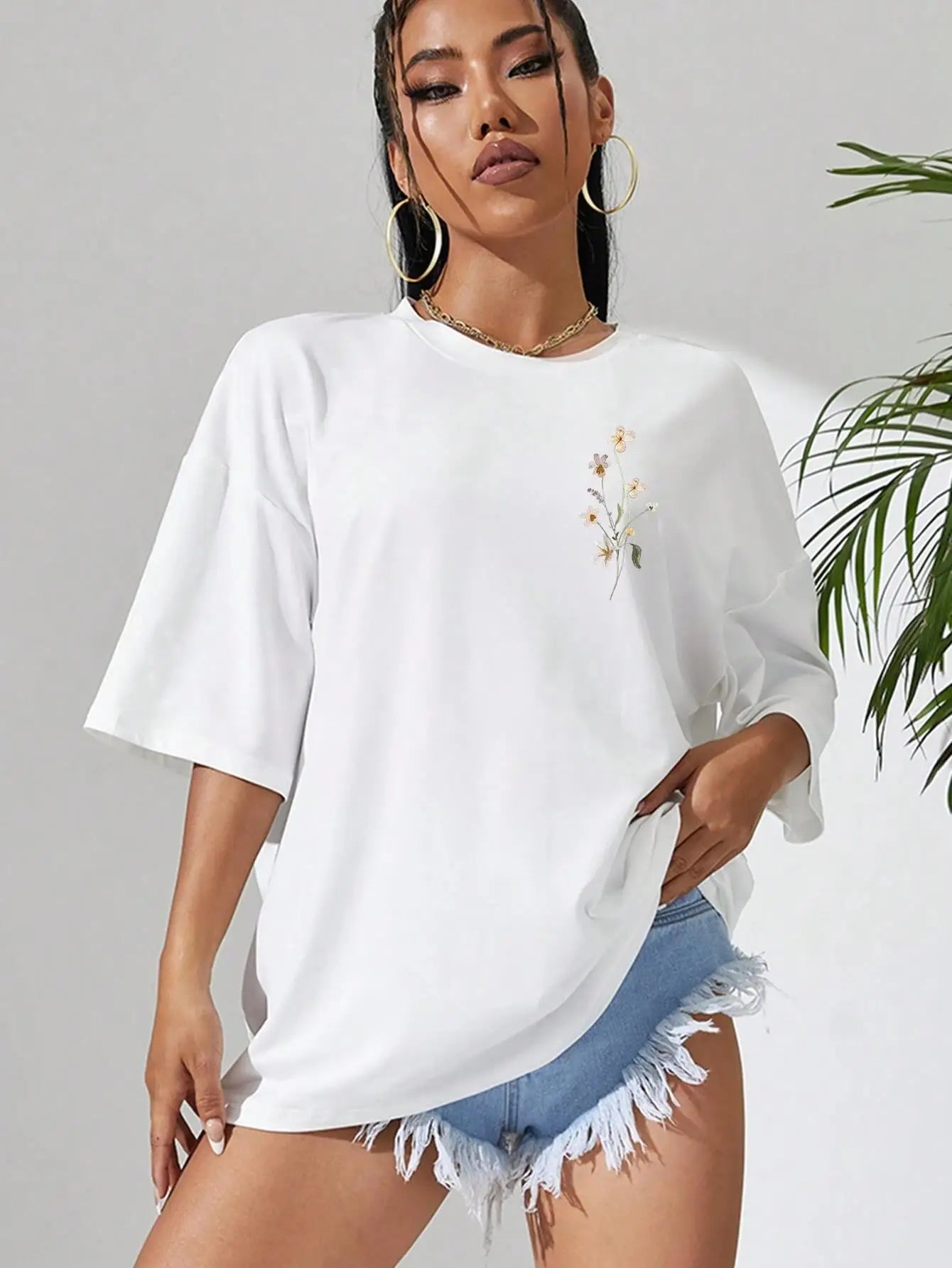 Guadalupe® | Floral women's cotton T-shirt