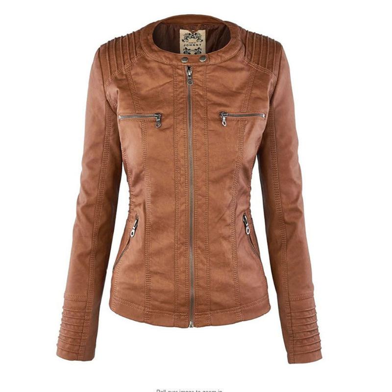 Tatiana | Leather jacket with hood
