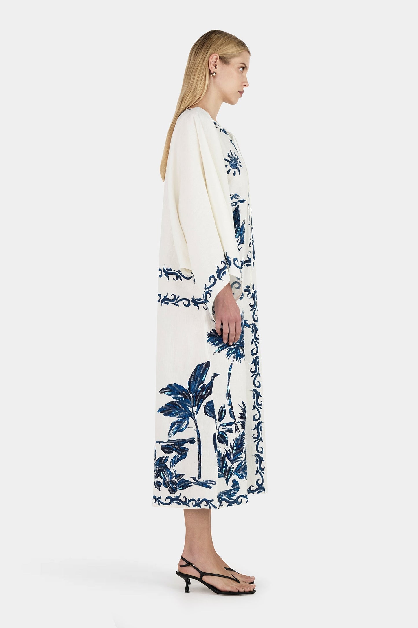 Liliana® | Blue Hawaiian Maxi Dress