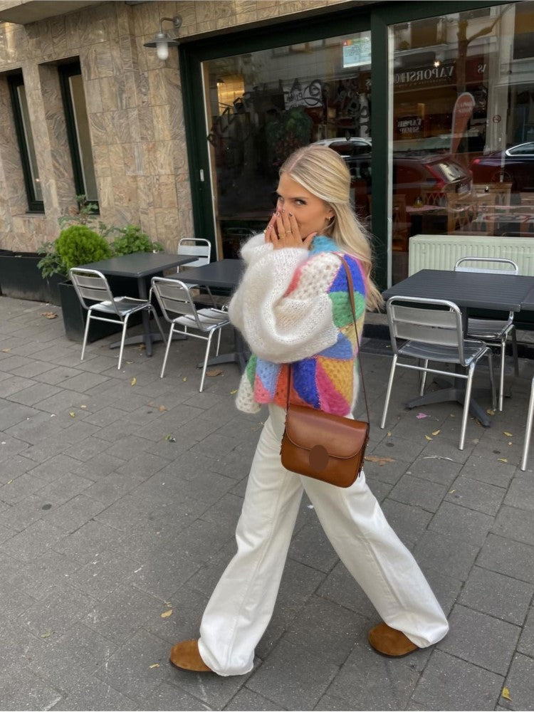 Katherine | Colorful patchwork cardigan