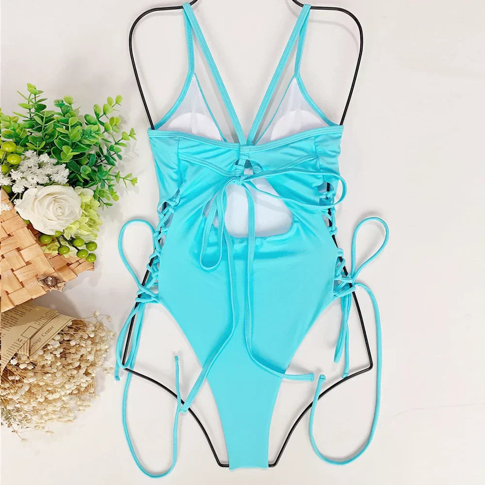 Galilea® | Push-Up Swimsuit With Open Back And Lace