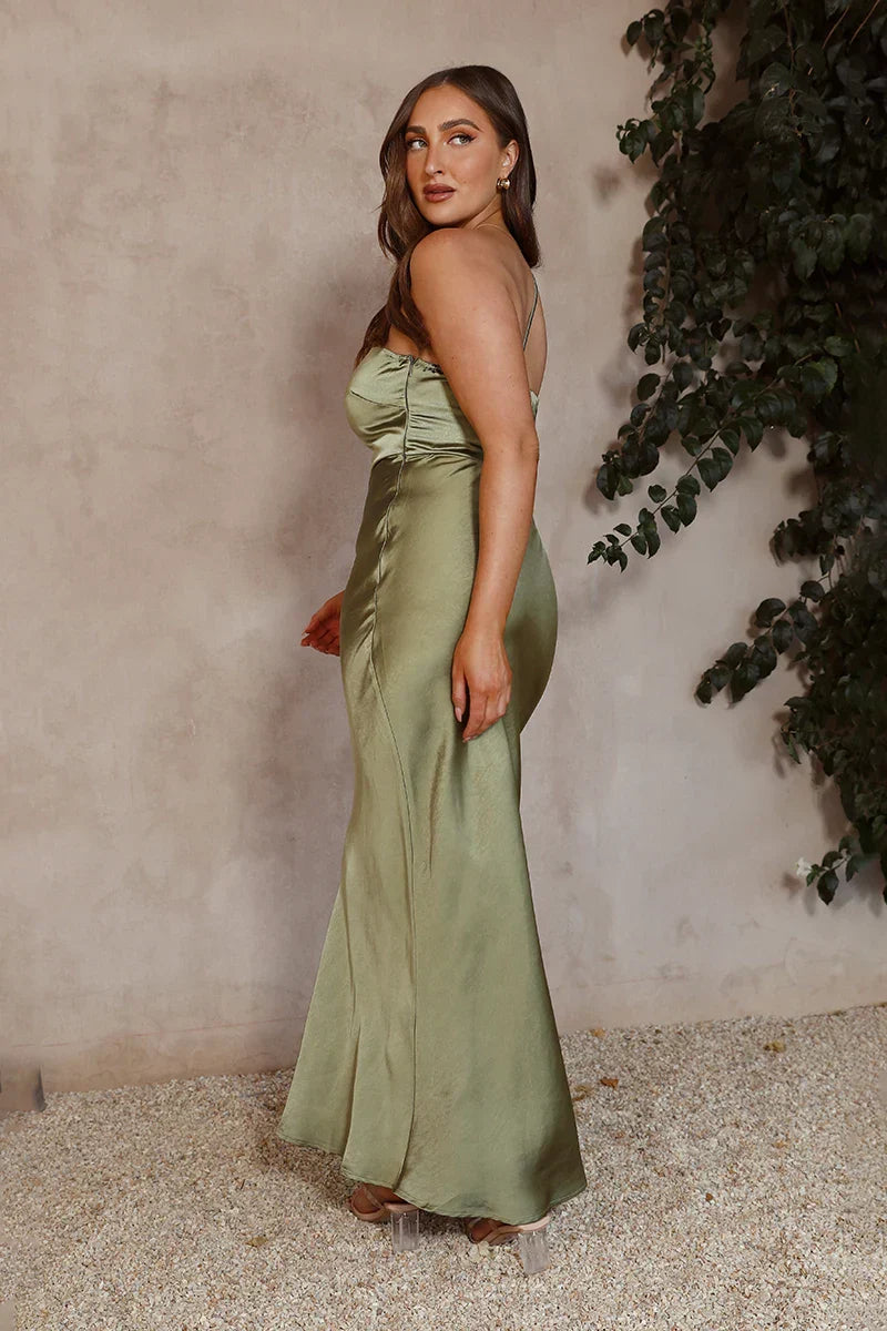 Liliana® | Maxi Dress Olive Green