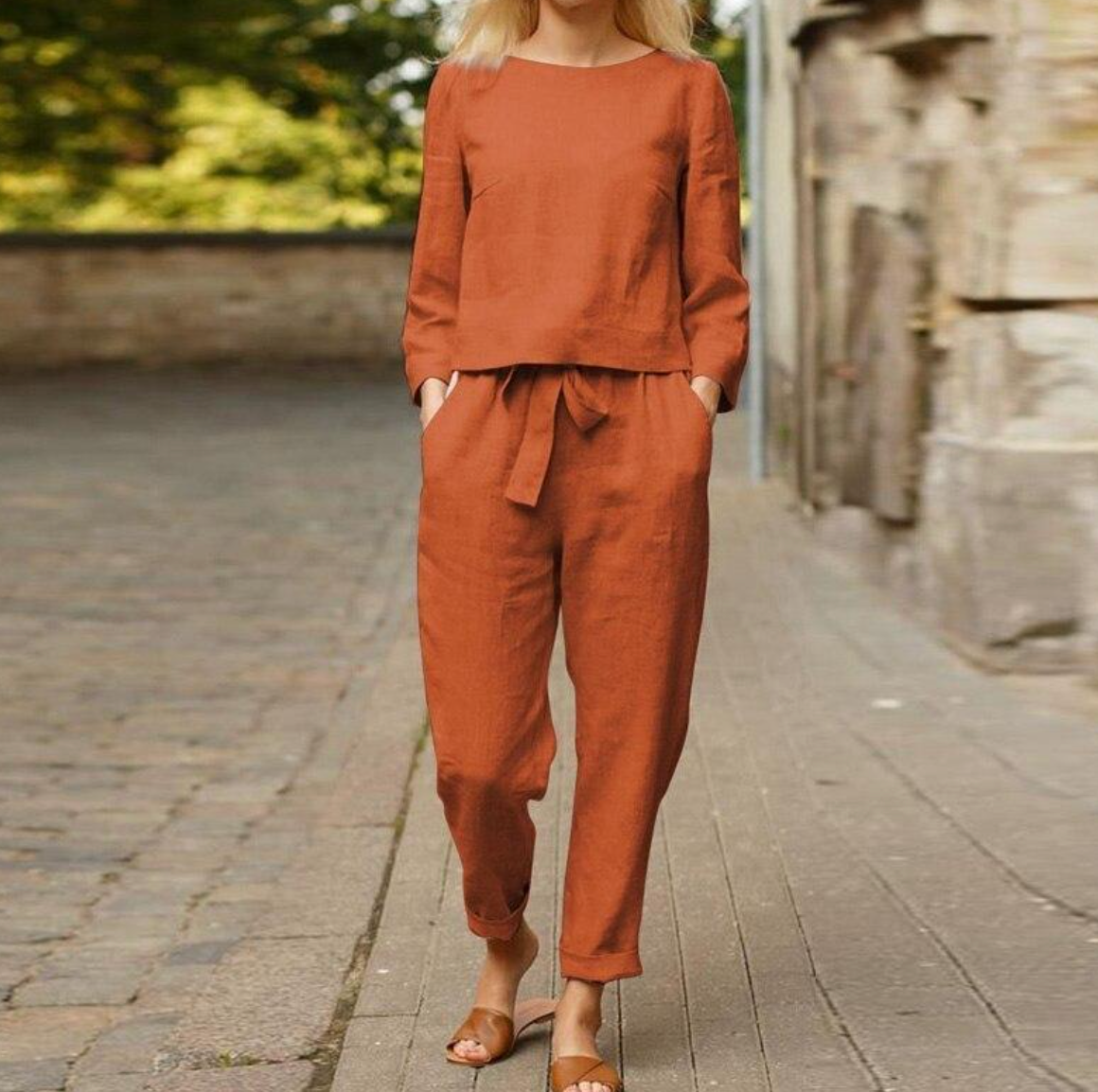 Kate® | Casual Long-Sleeved Top And Pants Set