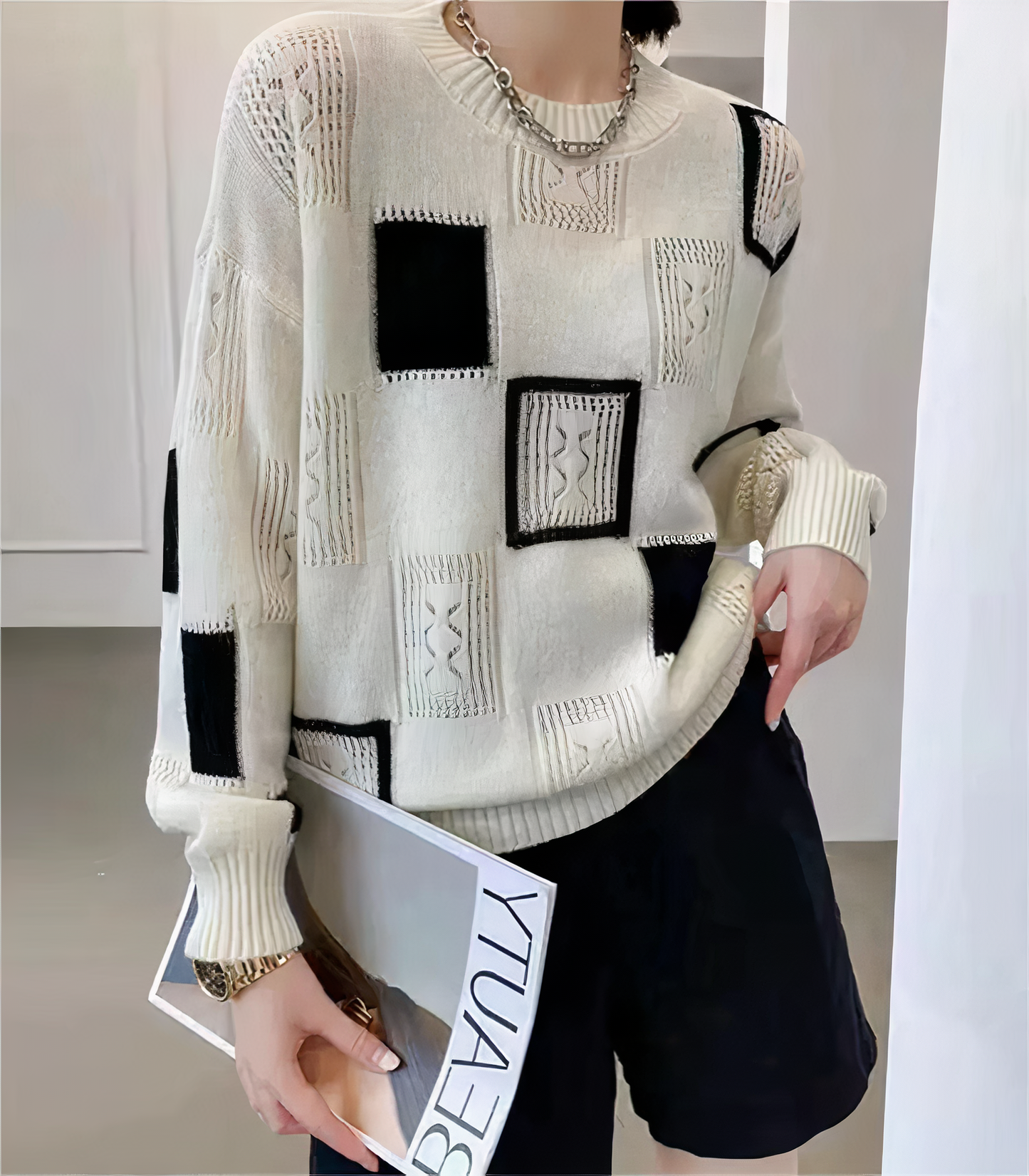 Fleur® | Geometric jersey patchwork