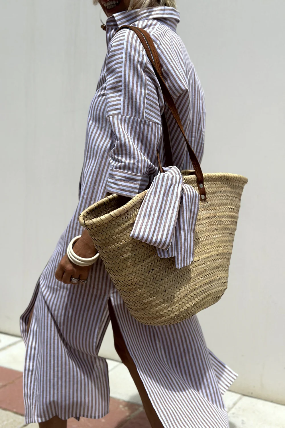 Nuria® | Striped women's summer dress