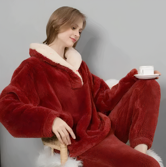 Elizabeth | Fleece pajama set for women